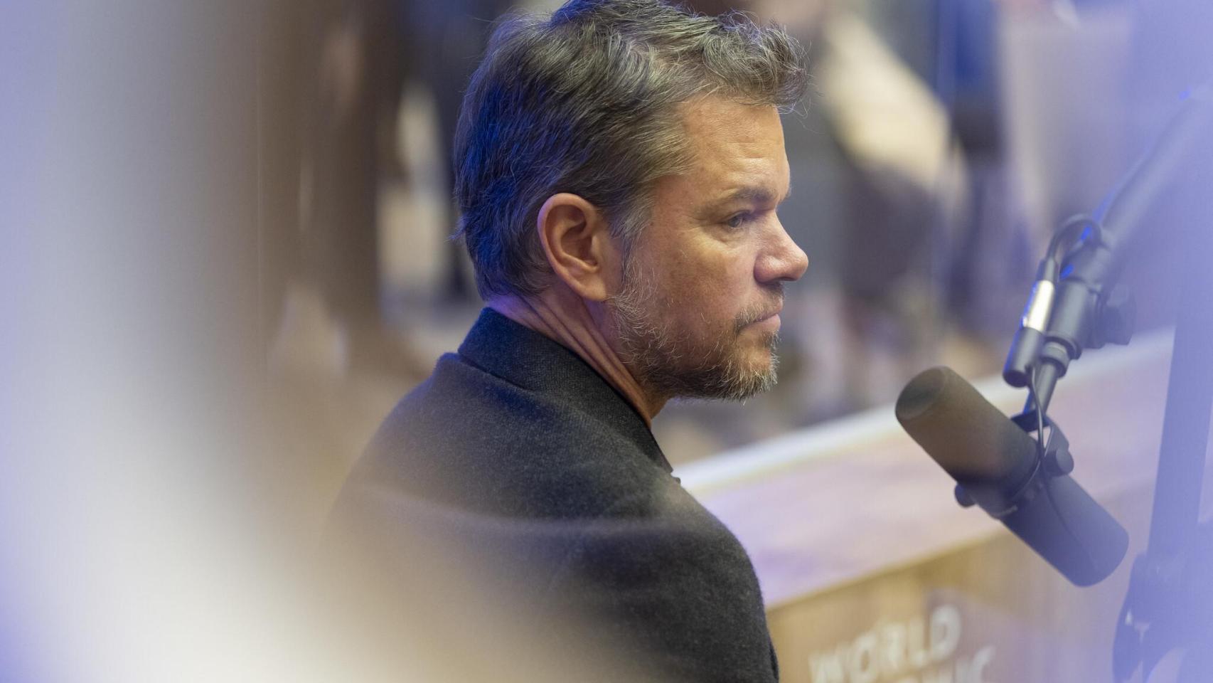 Matt Damon en el foro de Davos. World Ecomonic Forum / dpa