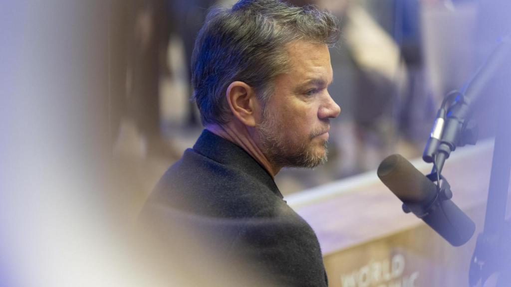 Matt Damon en el foro de Davos. World Ecomonic Forum / dpa