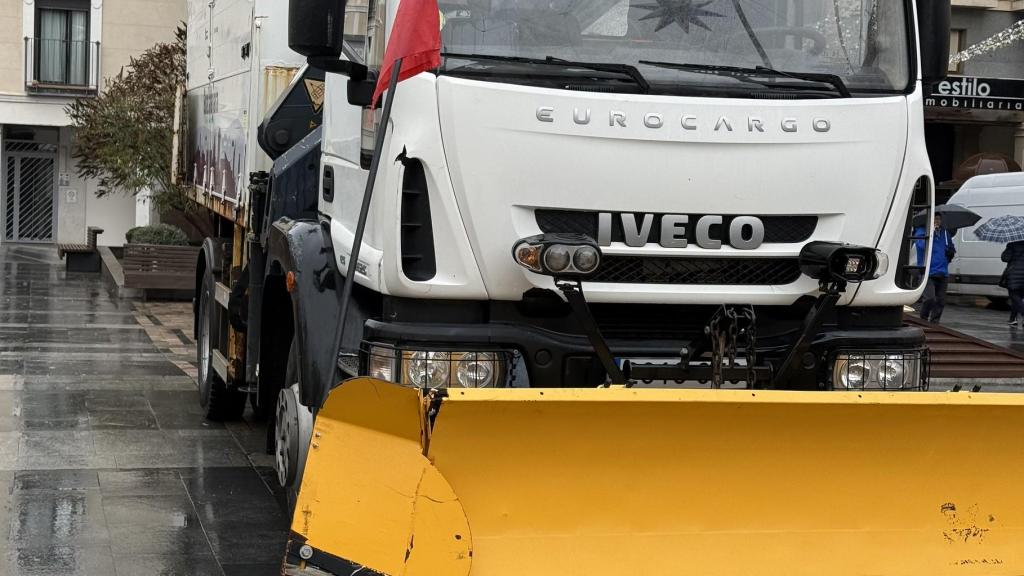 Una quitanieves del Ayuntamiento de Guadalajara.