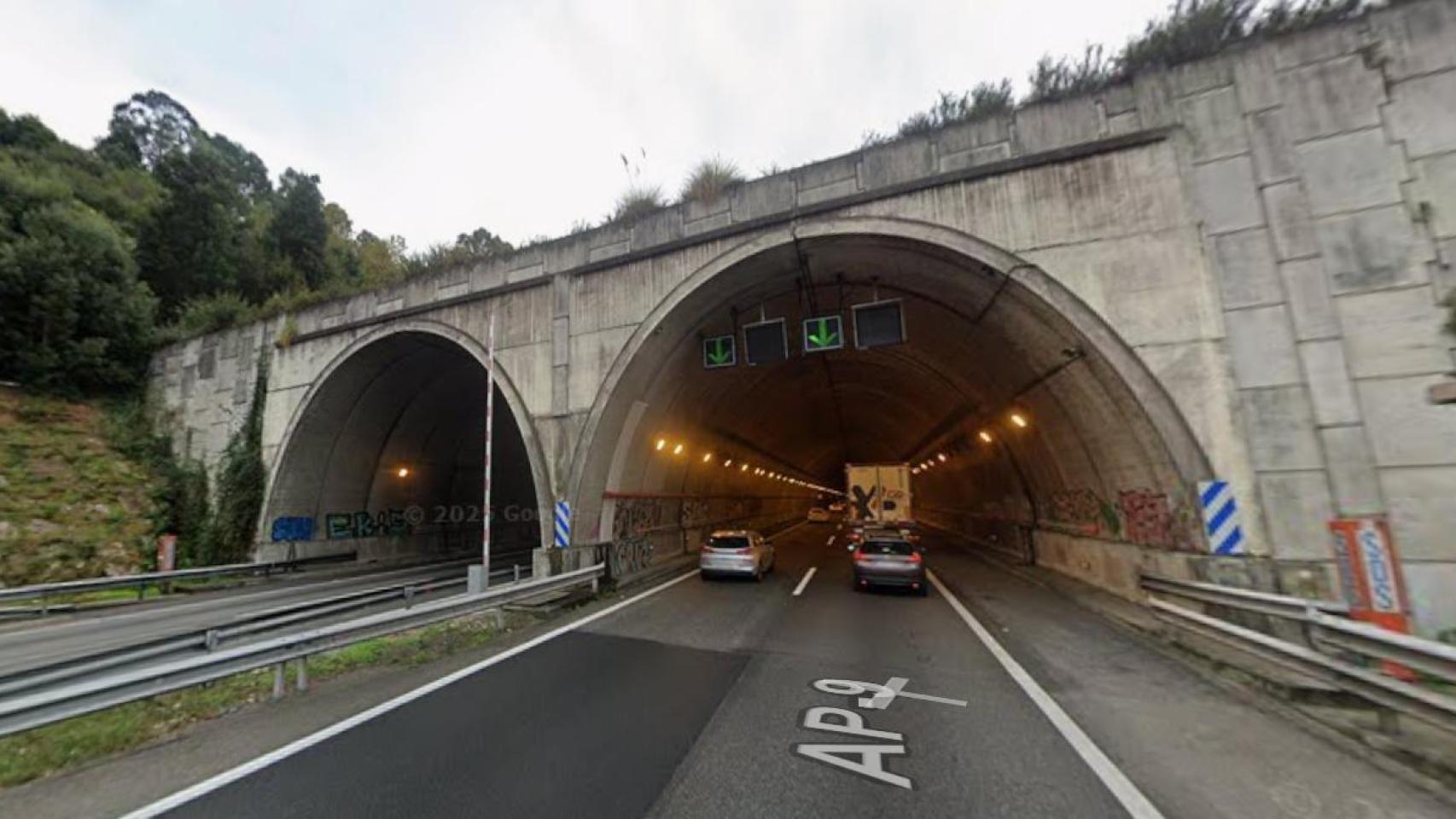 Túneles de la AP-9 a su paso por Vigo.