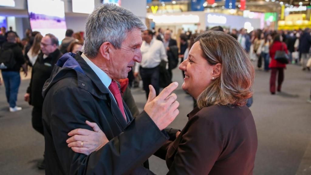José Pablo Sabrido y Patricia Franco, consejera de Economía, Empresas y Empleo del Gobierno de Castilla-La Mancha.