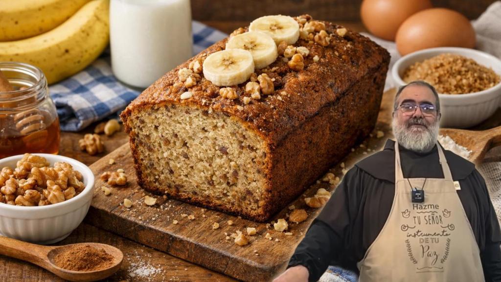 Fray Ángel, fraile cocinero, en un montaje de El Español
