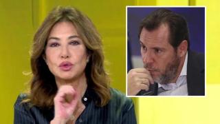 Ana Rosa Quintana y el ministro de Transportes, Óscar Puente, en un montaje de BLUPER.