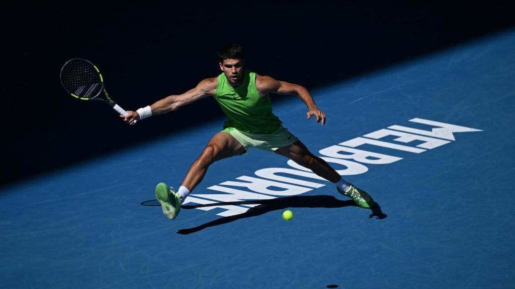 Carlos Alcaraz, en el Open de Australia