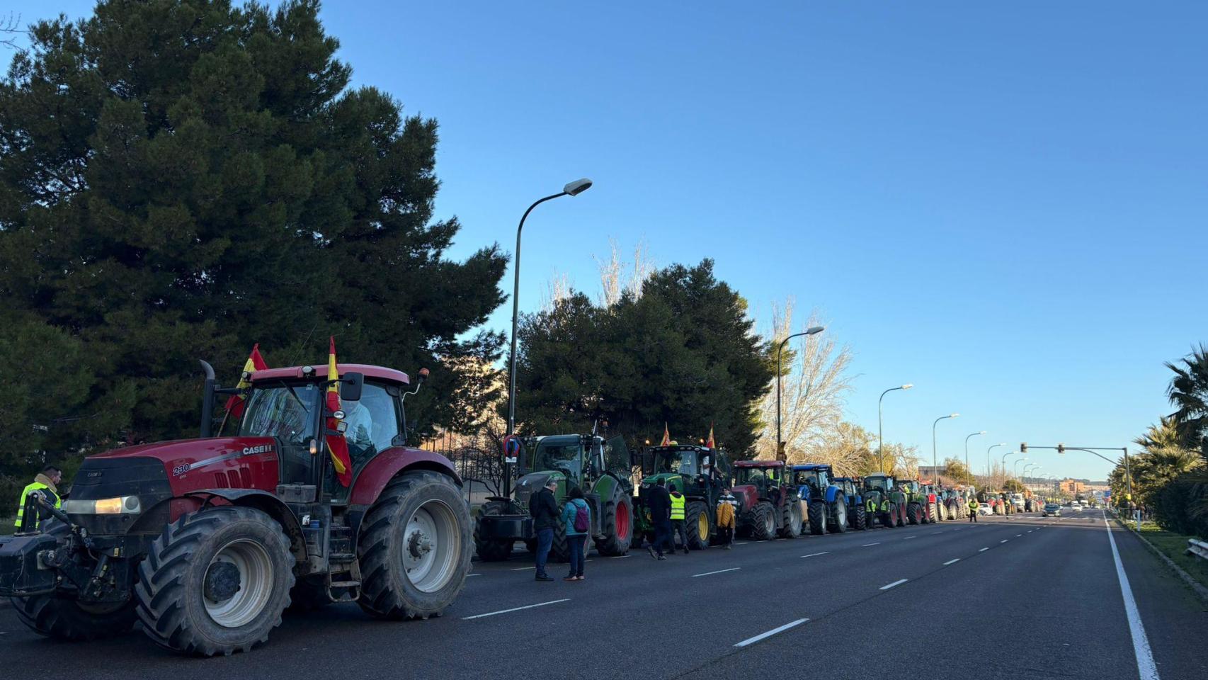Tractores entrando en Zaragoza