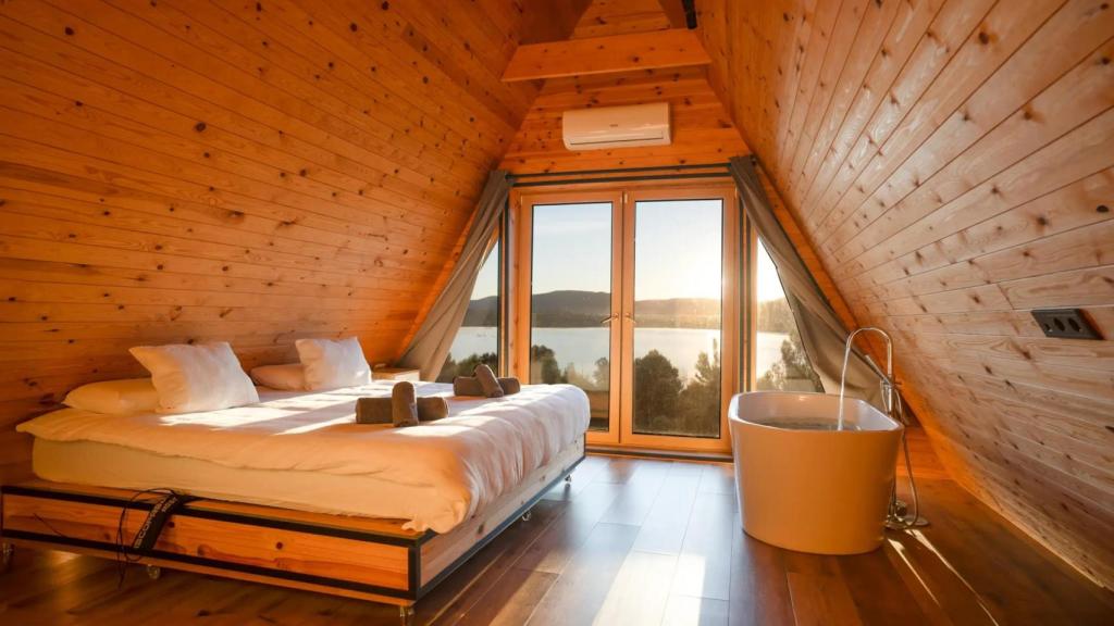 Interior de una de las villas.