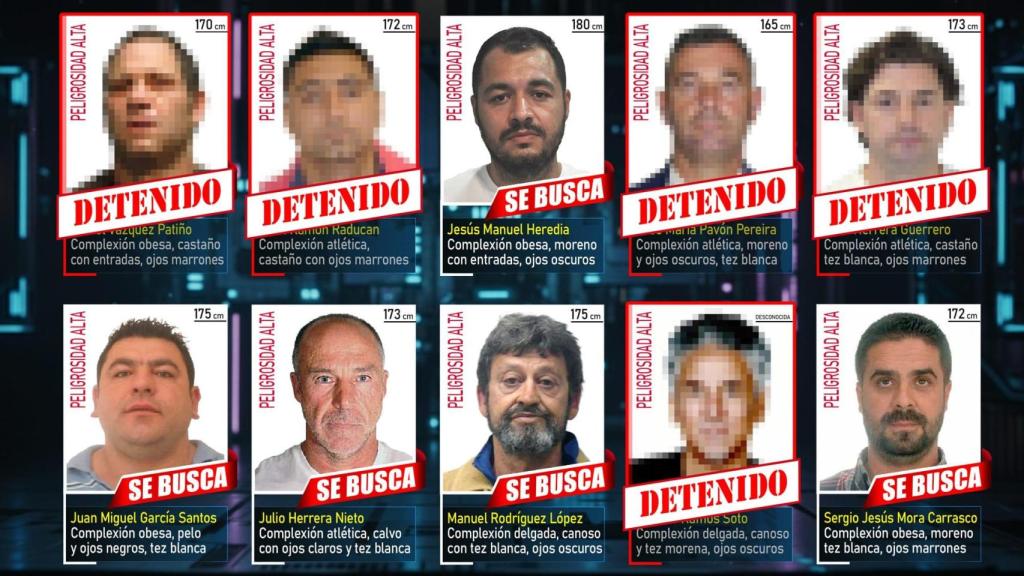 Lista de los 10 fugitivos más buscados de la Policía Nacional actualizada
