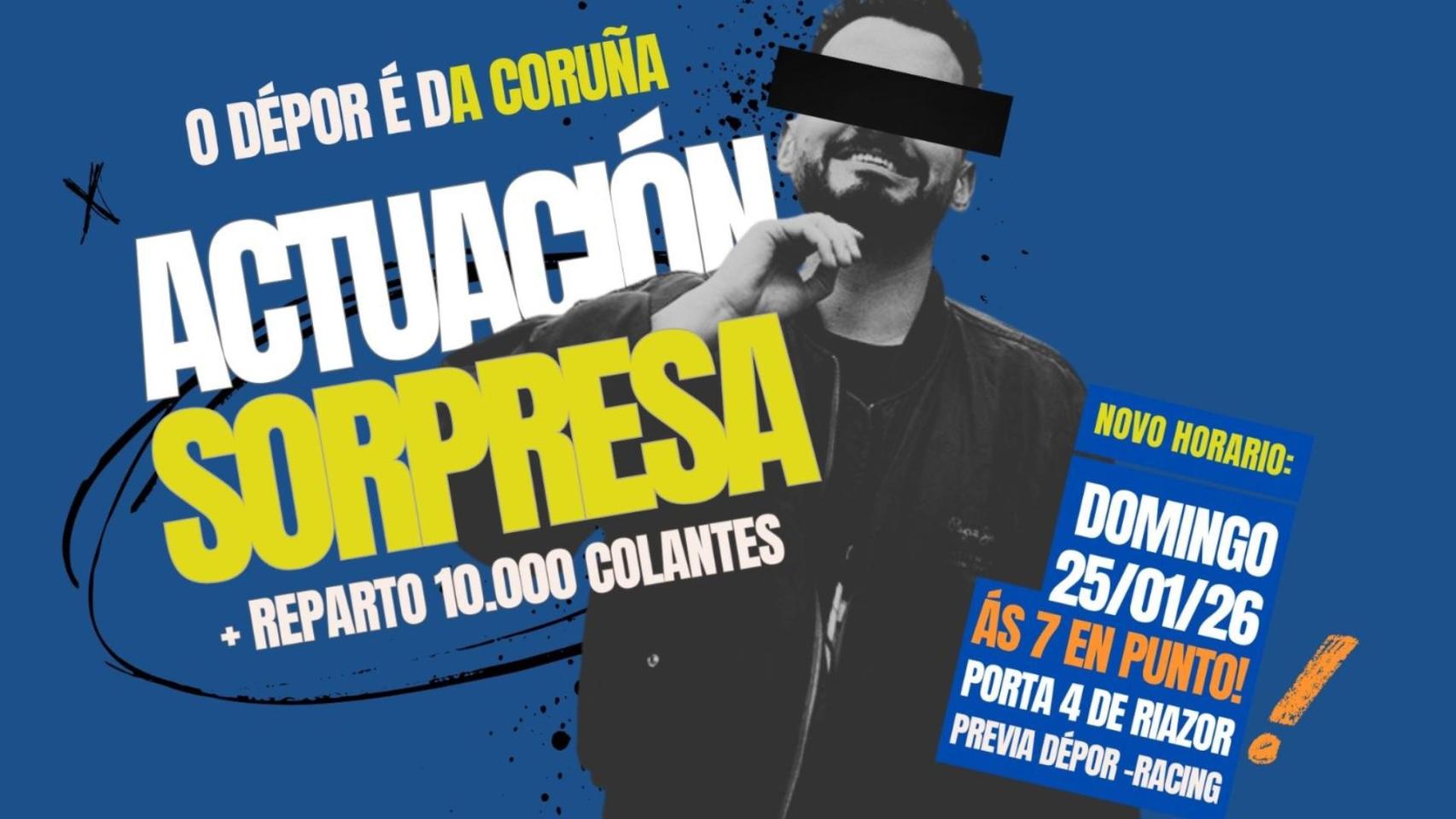 Riazor vivirá un concierto en gallego para exigir que el Dépor sea da Coruña.