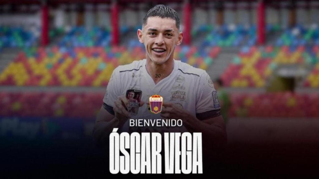 Cartel de presentación de Óscar Vega.