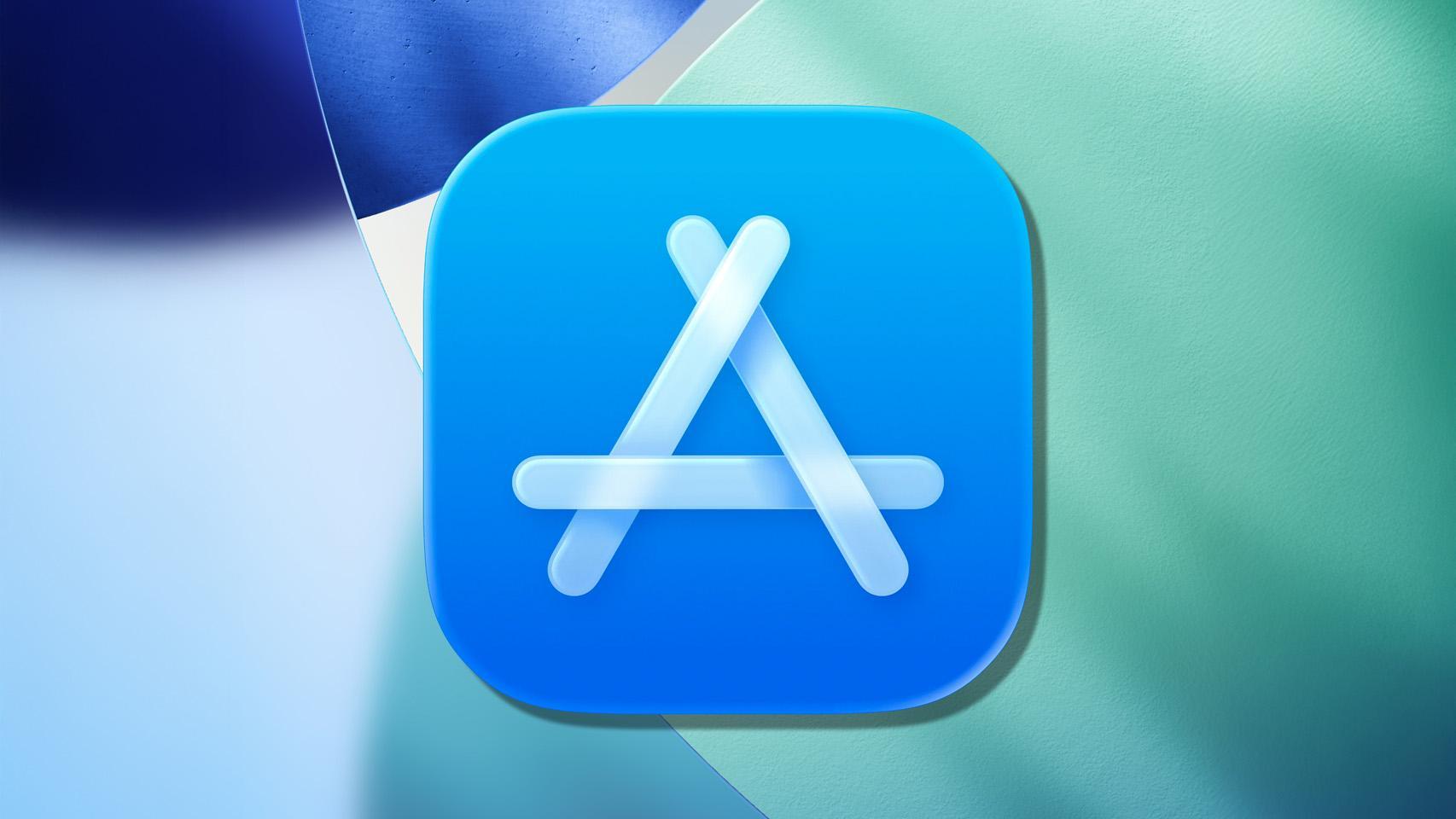 Fotomontaje con el logo de la App Store.