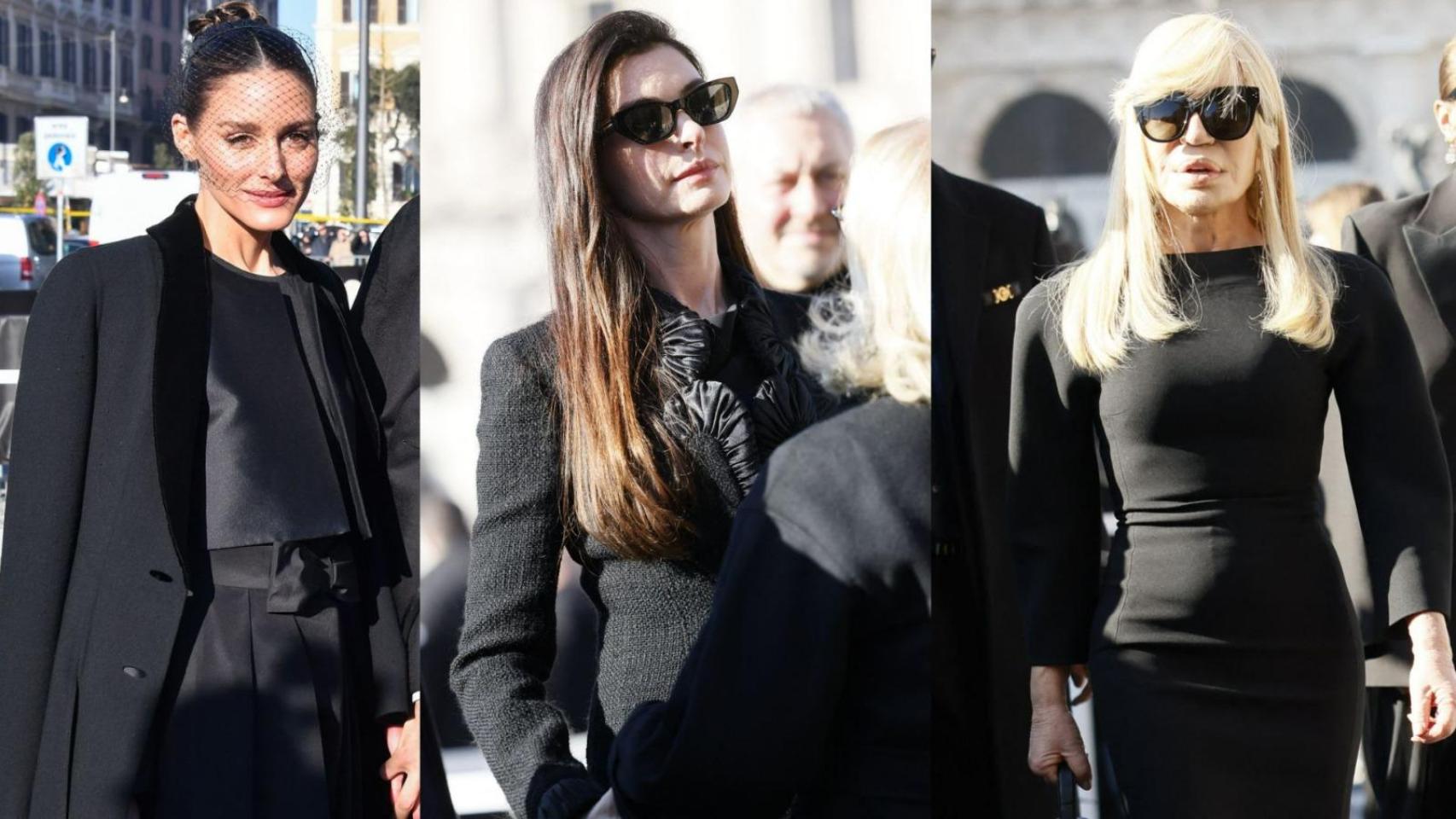 De Anne Hathaway a Olivia Palermo y Donatella Versace: así ha sido el último adiós a Valentino en Roma
