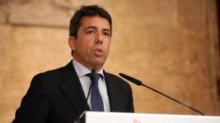 Carlos Mazón, durante su comparecencia de anuncio de la auditoría en enero de 2024. GVA