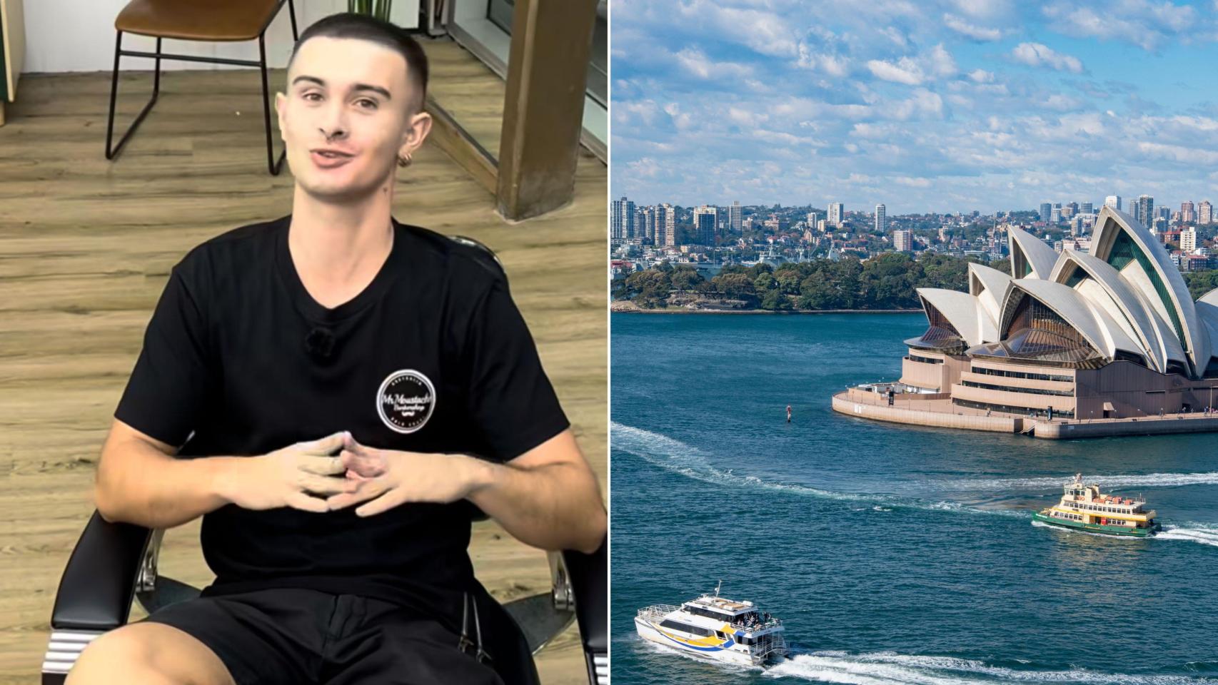 Collage de David Izquierdo y Australia (concretamente la el Opera House de Sidney)