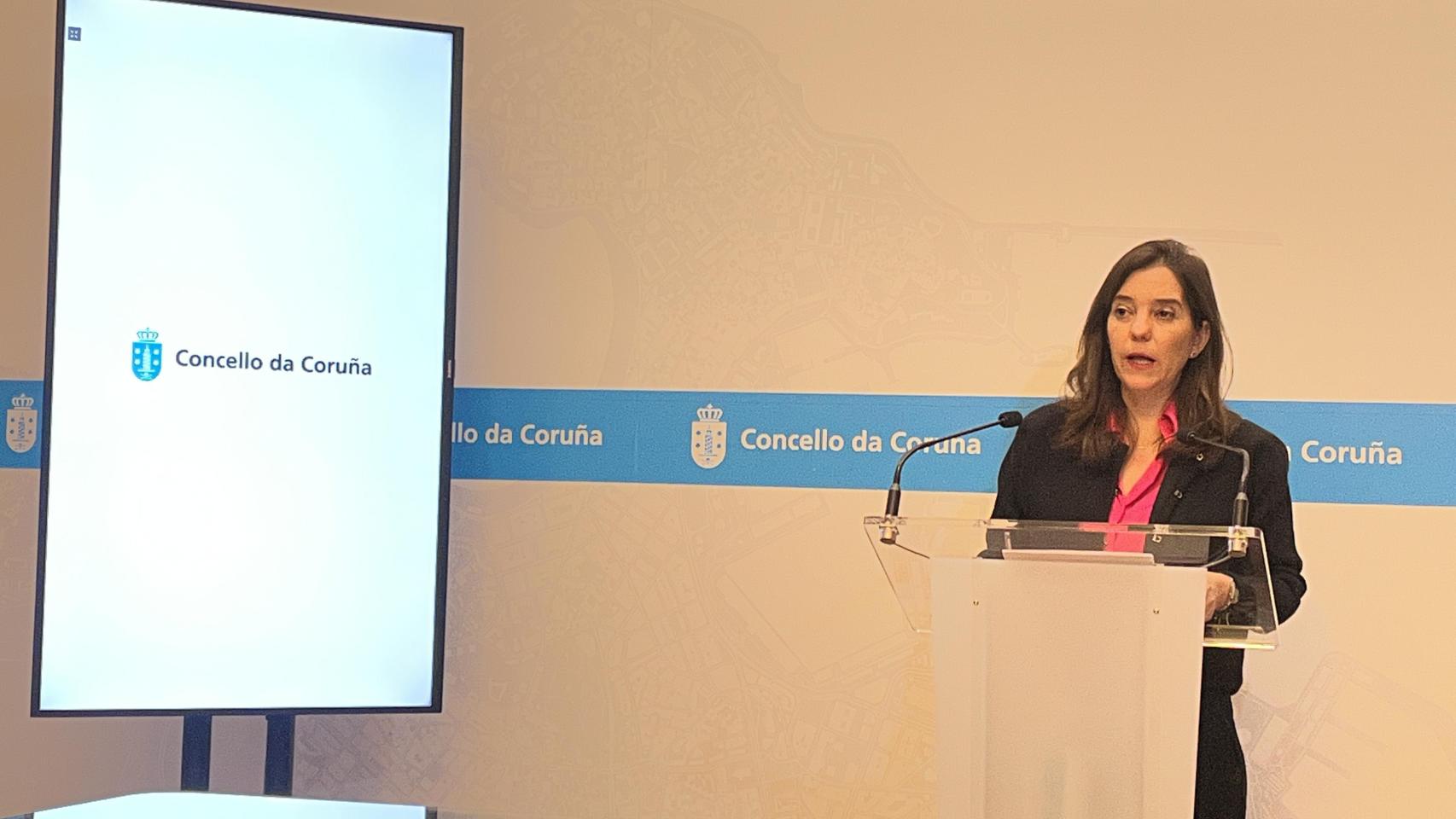 La alcaldesa de A Coruña, Inés Rey.