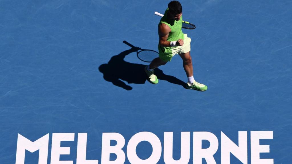 Carlos Alcaraz, en el Open de Australia 2026