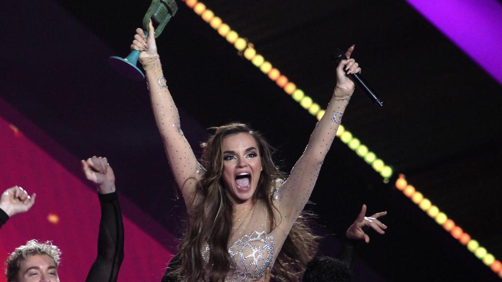 Melody, tras ganar el Benidorm Fest 2025.