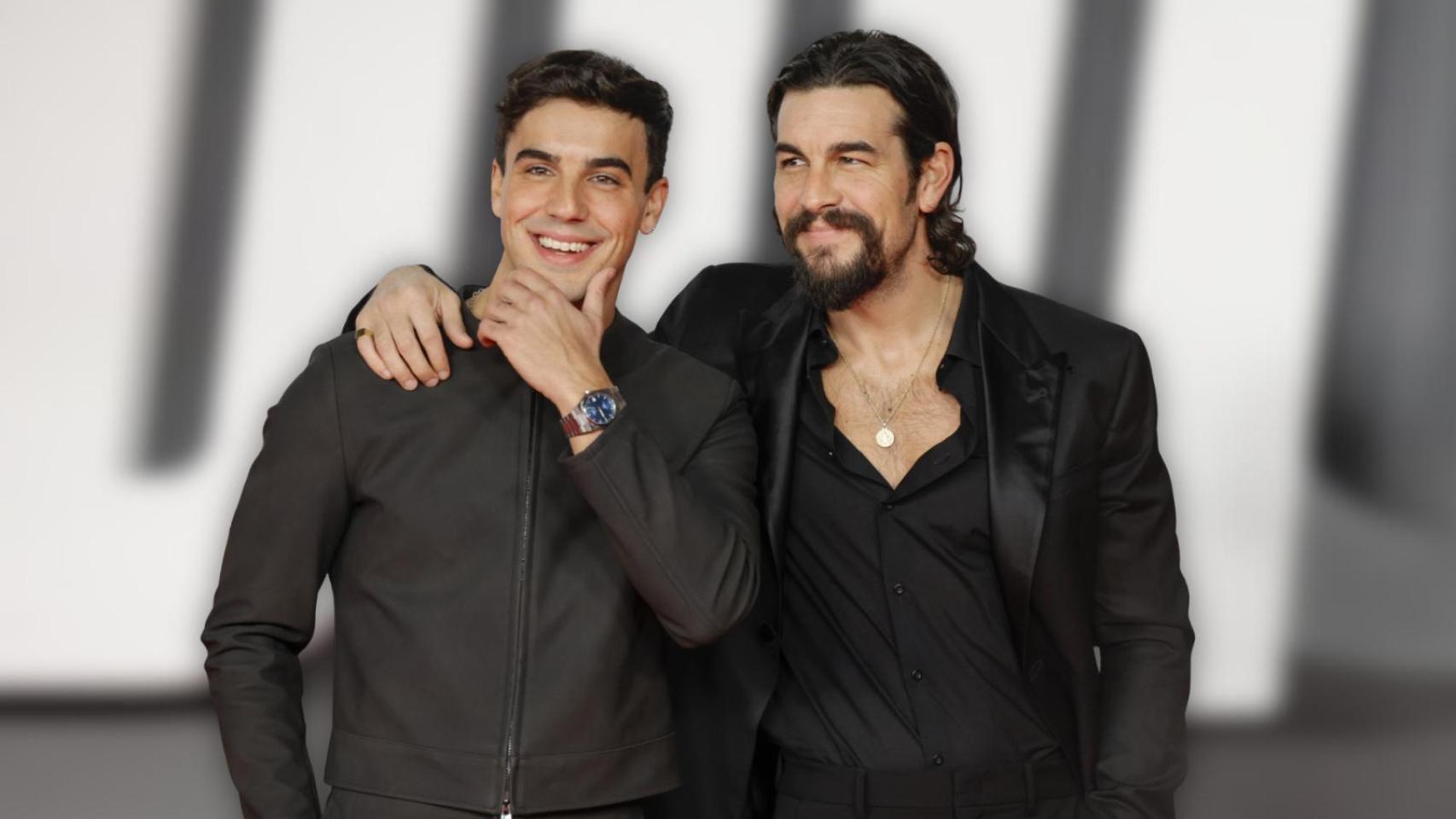 Mario Casas y Óscar Casas en la premiere de 'Ídolos' en Madrid.