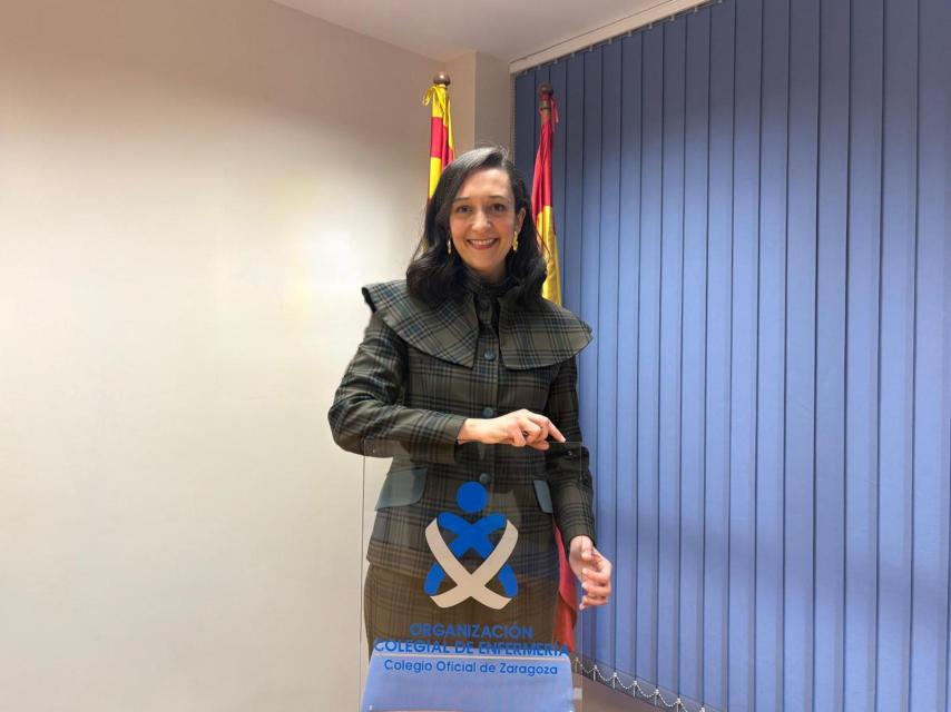 Teresa Salamero, presidenta del Colegio de Enfermería de Zaragoza