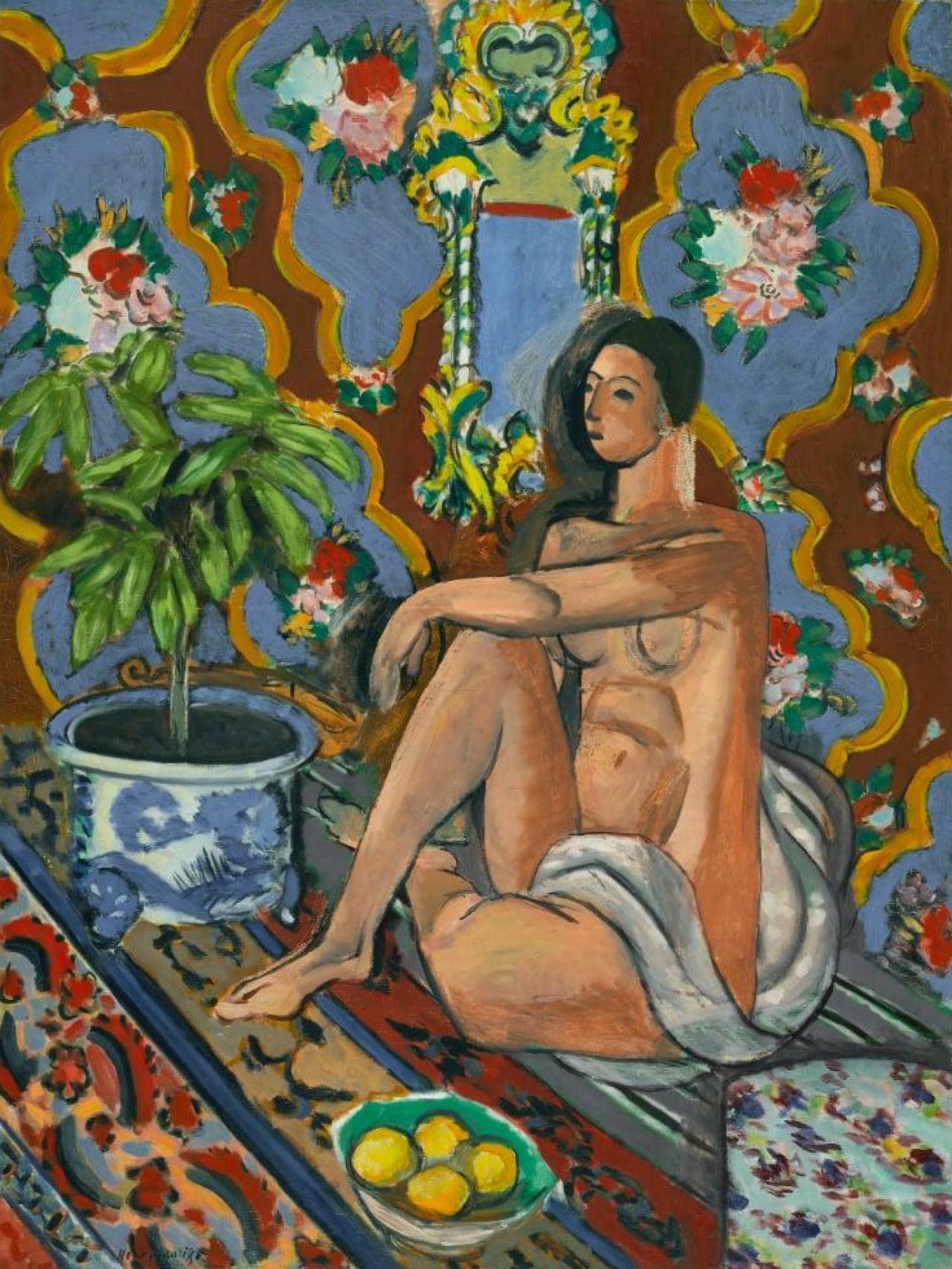 La obra 'Figure décorative sur fond ornemental' (Henri Matisse, invierno de 1925-1926).