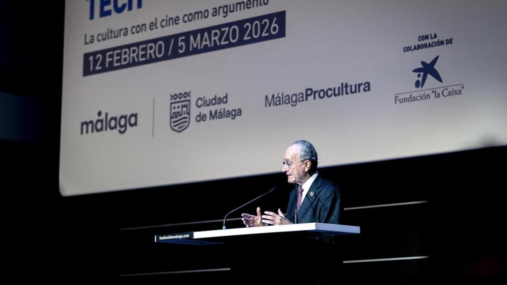 El alcalde de Málaga, Francisco de la Torre, en un momento de la presentación.