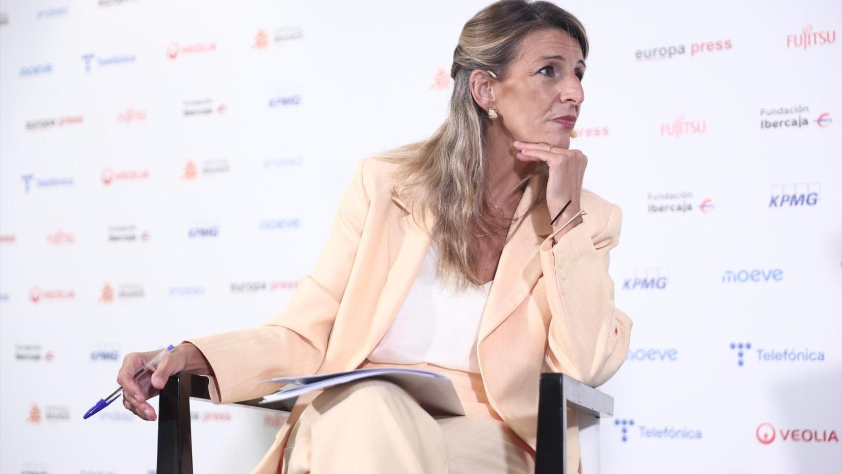 La vicepresidenta segunda del Gobierno y ministra de Trabajo y Economía Social, Yolanda Díaz. Foto: Eduardo Parra / Europa Press