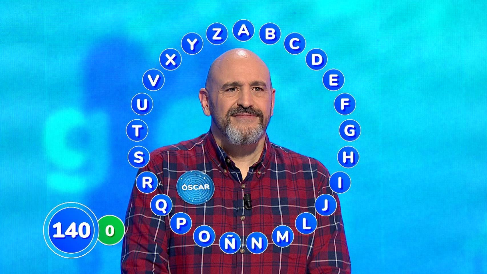 El último ganador del bote de 'Pasapalabra', Óscar Díaz.