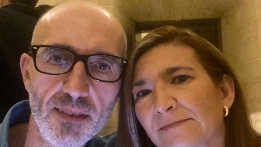 Antonia Jurado y su marido en la primera fotografía que se hicieron después de perder a su hija.