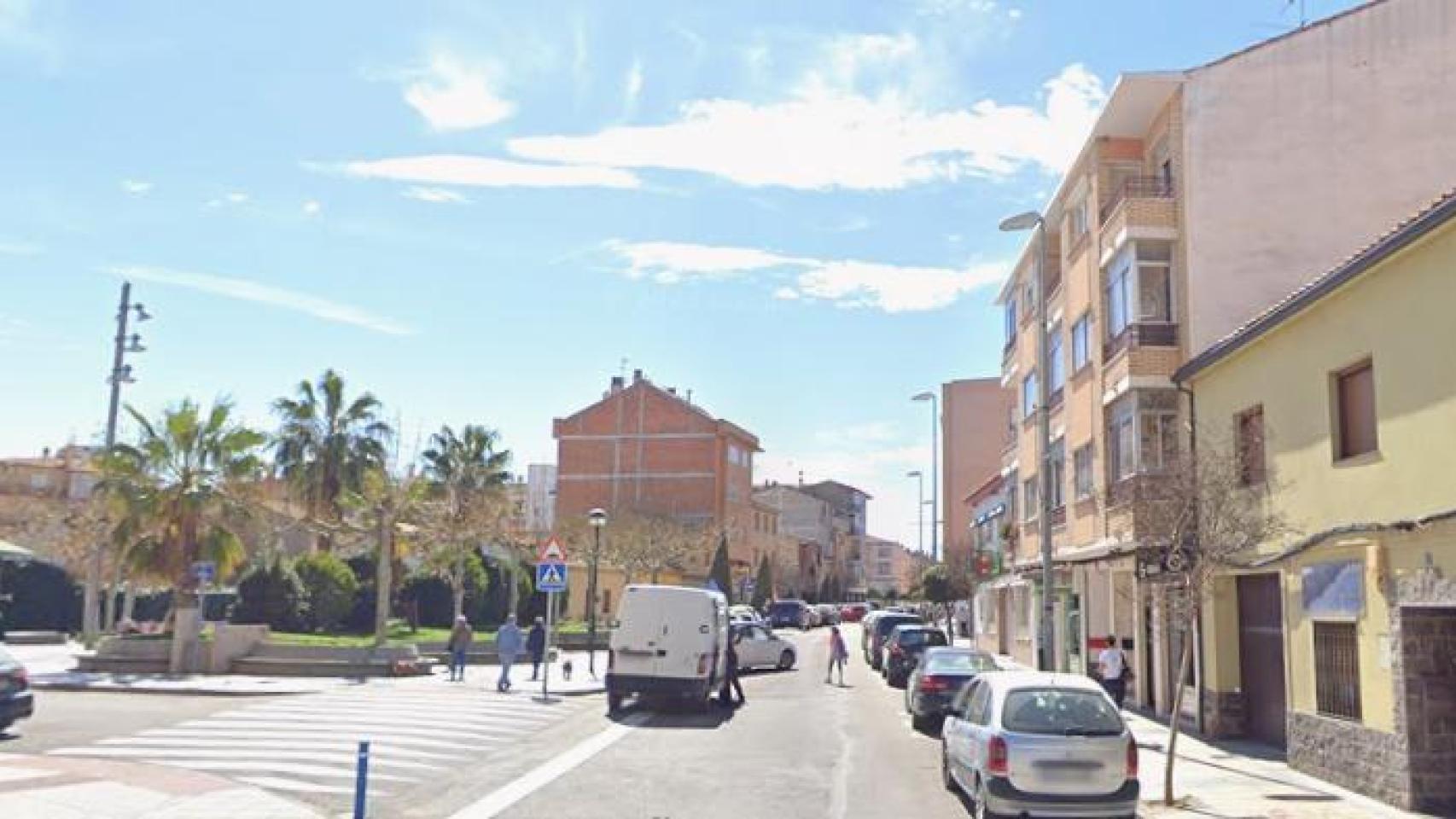 La avenida Zaragoza, en Utebo.