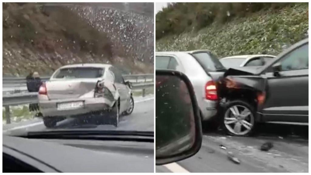 Accidente múltiple colapsa la A-52
