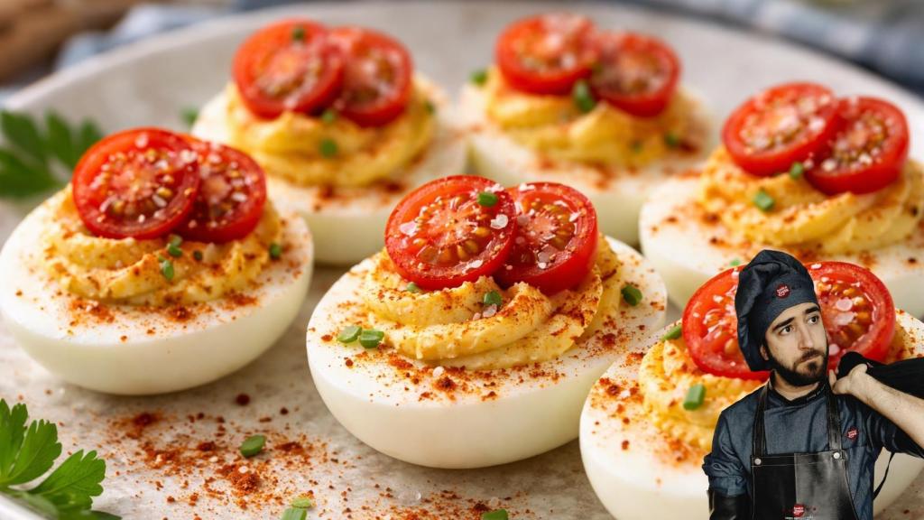 Pablo, cocinero, en un montaje de El Español