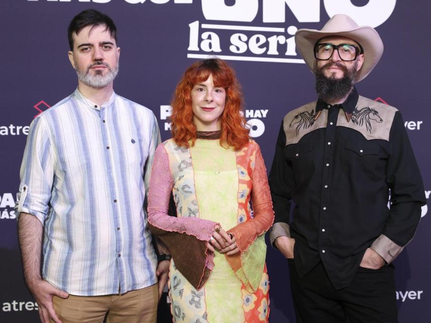 Juan Manuel de Vega, Inés de León y Raúl Navarro en la presentación de la serie en Gran Canaria el pasado mes de noviembre.
