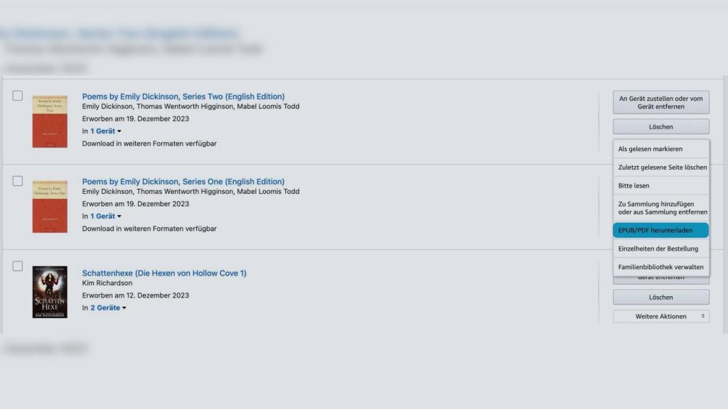 Nueva opción para descargar libros de Amazon