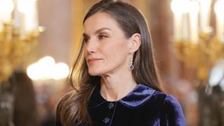 Su Majestad doña Letizia, en el Palacio Real.