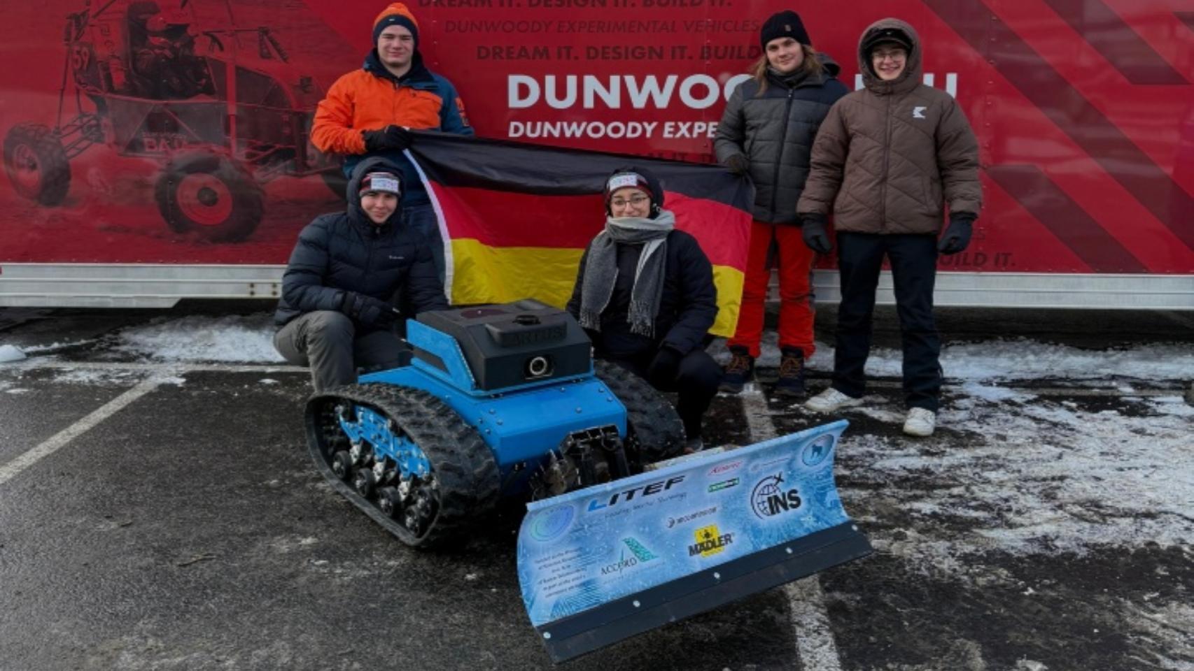 El robot quitanieves autónomo.