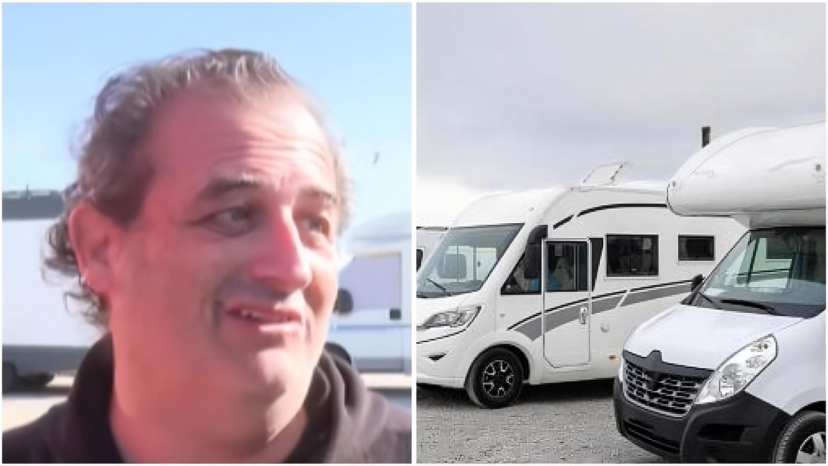 Montaje de Rafa y varias autocaravanas.