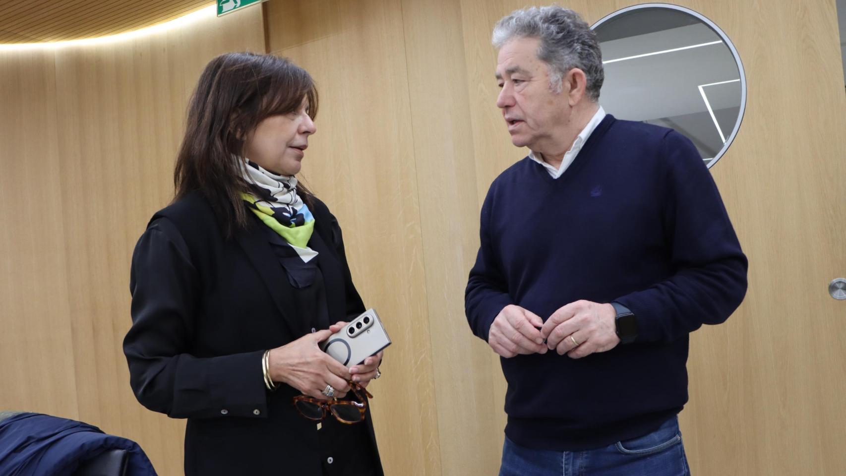 Instante del encuentro.