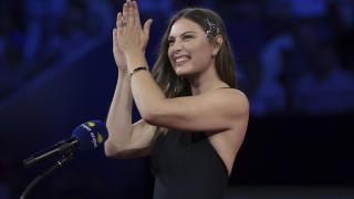 Maria Sharapova, durante una aparición en el US Open 2025