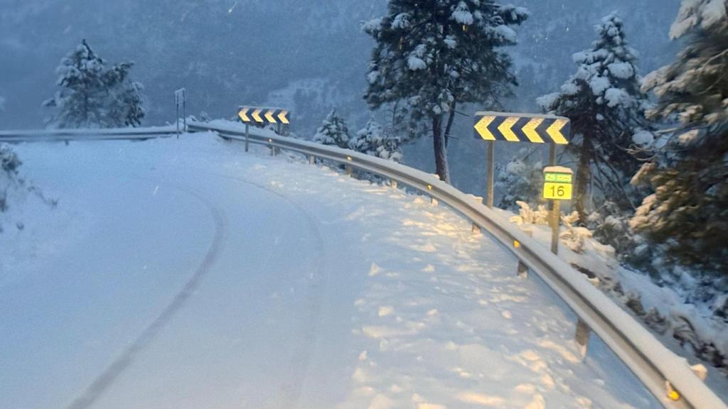 Nieve en la provincia de Albacete.