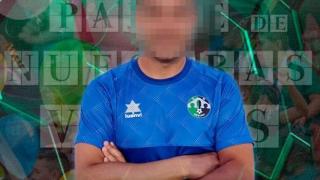 Óscar G. M., el entrenador de fútbol y policía militar detenido por tenencia de pornografía infantil.