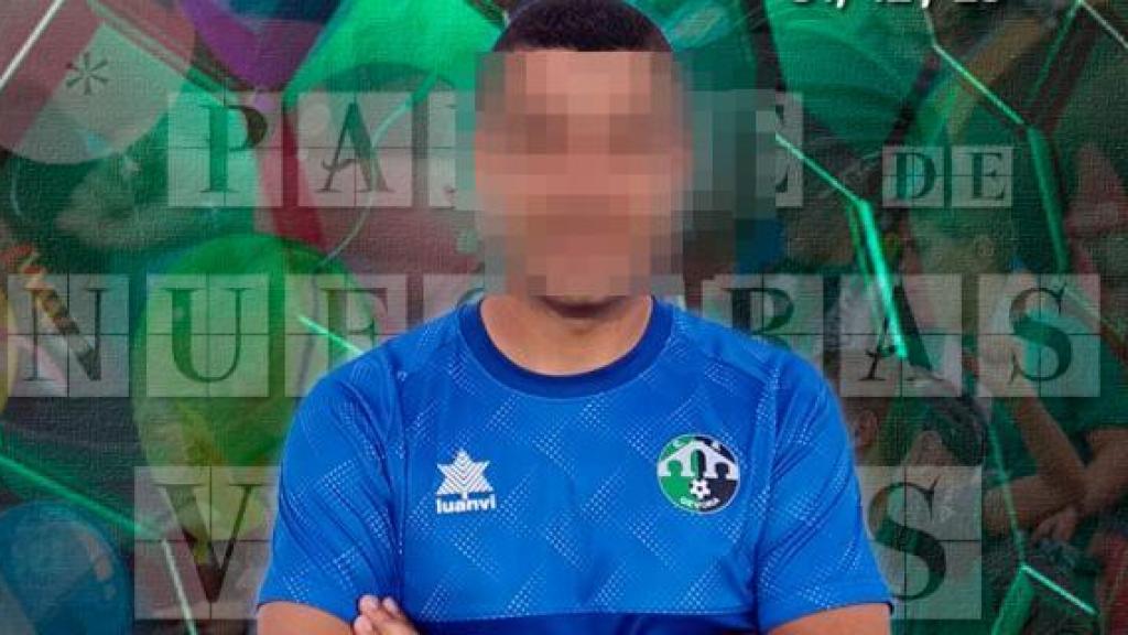 Óscar G. M., el entrenador de fútbol y policía militar detenido por tenencia de pornografía infantil.