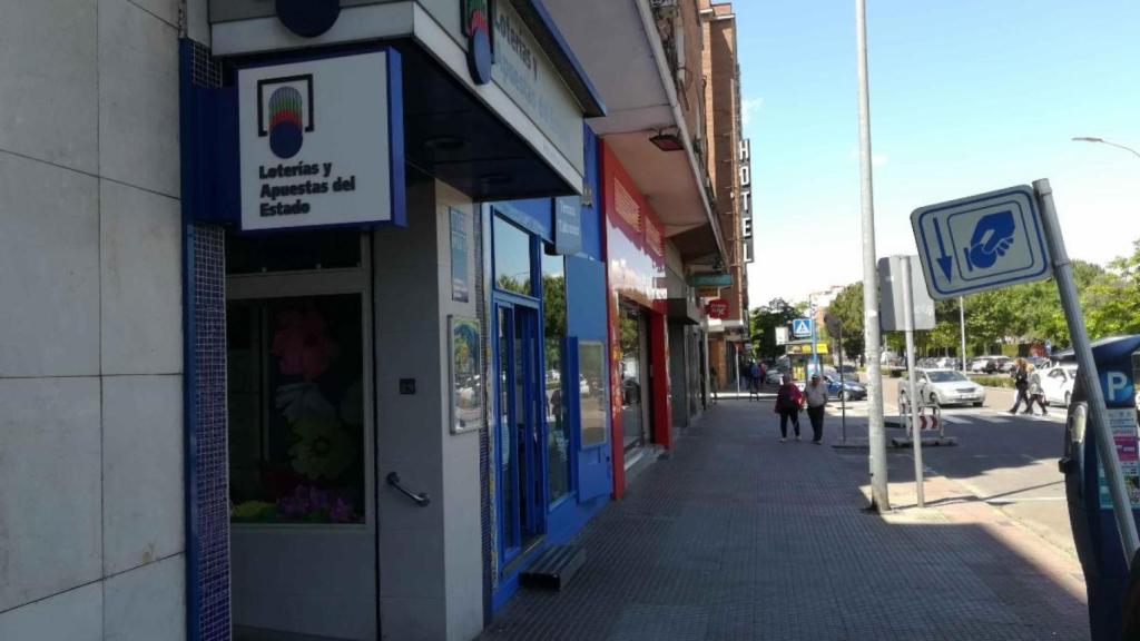 La administración de Talavera de la Reina donde se ha vendido parte del primer premio de la Lotería Nacional.