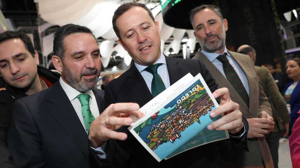 Carlos Velázquez y Joaquín Romera, vicepresidente de la Diputación de Toledo.