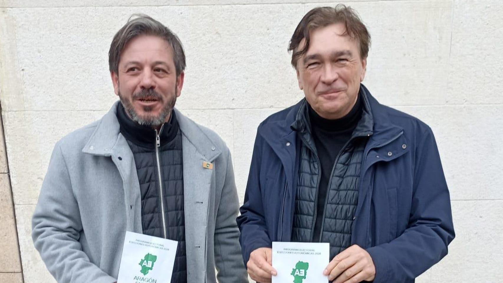 Valero Aguayos y Tomás Guitarte en Huesca este sábado
