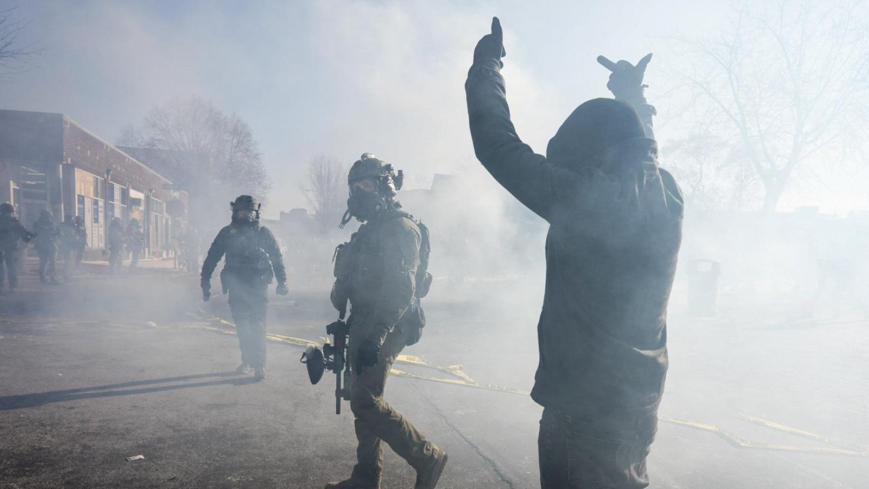 Imagen del tiroteo que tuvo lugar este sábado en Minneapolis.