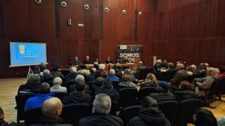 Instante del encuentro.