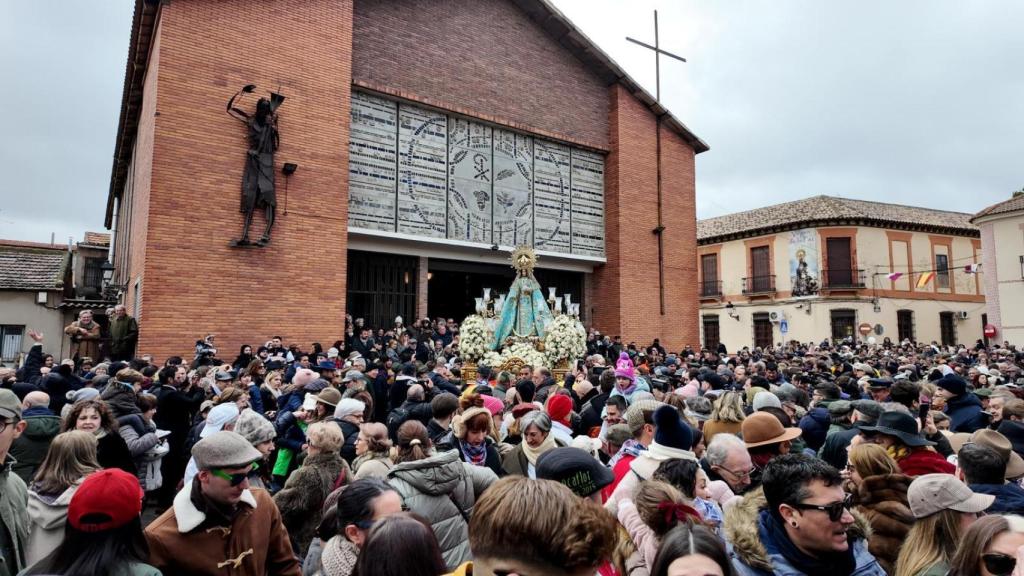 Salida de la Virgen de la Paz.