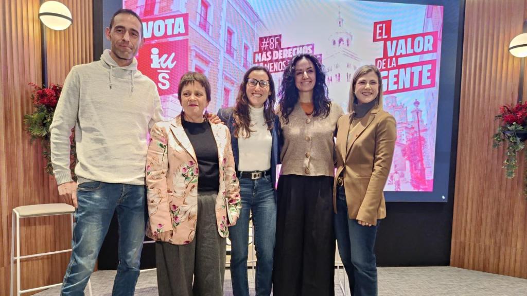 Ponentes del acto de IU-Sumar en Teruel