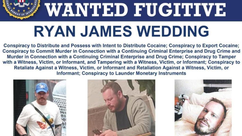 Cartel difundido por el FBI de Ryan Wedding.