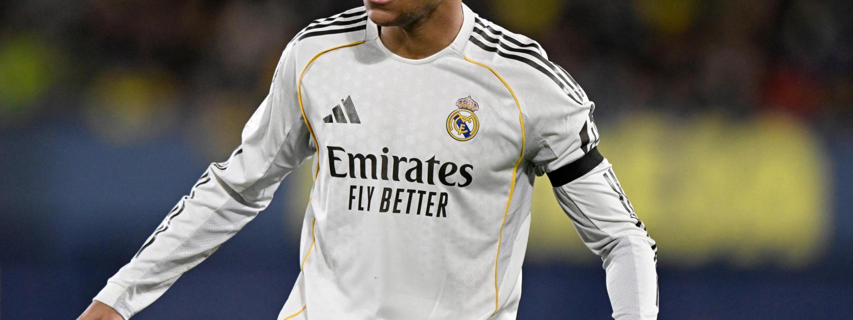 Mbappé, durante el partido ante el Villarreal.