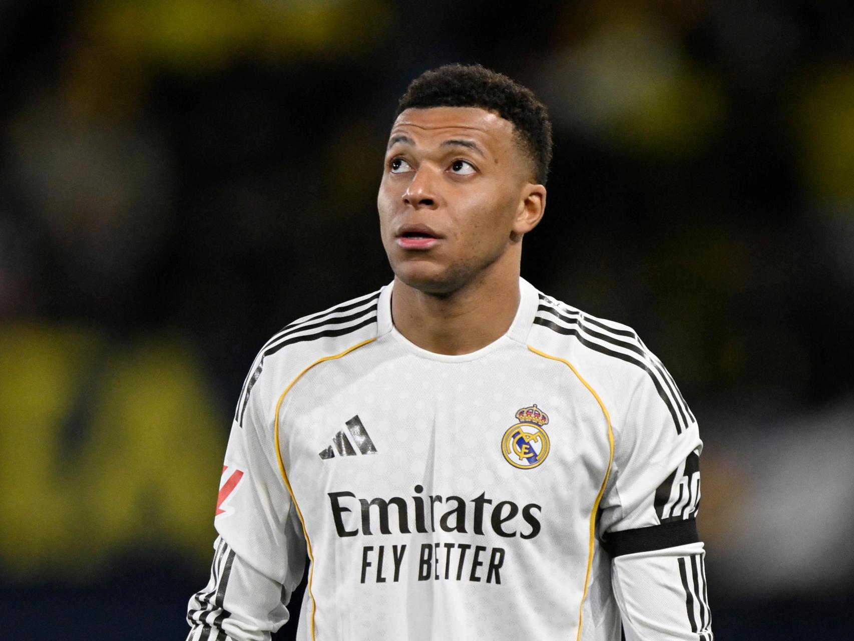 Mbappé, durante el partido ante el Villarreal.